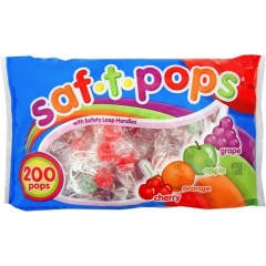 Saf-T-Pops Wrapped Lollipops (182)