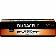 Duracell Coppertop Alkaline AAA Batteries (DURMN24P36)