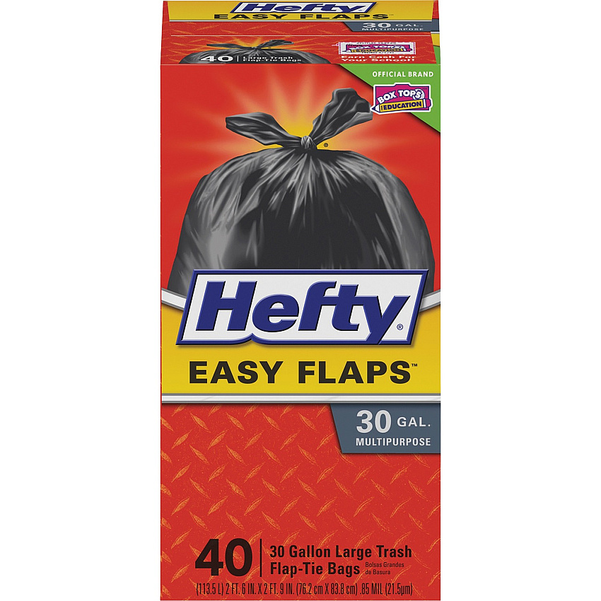 Hefty Easy Flaps 30-gallon Large Trash Bags (RFPE27744)