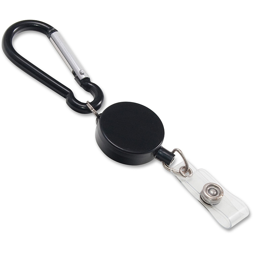 Advantus Metal Badge Reel/Carabiner Set (AVT76349)