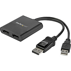 StarTech Displayport To Displayport Multi Monitor Splitter - 2-port Mst Hub - Dp 1.2 To 2x Dp Mst Hub (MSTDP122DP)
