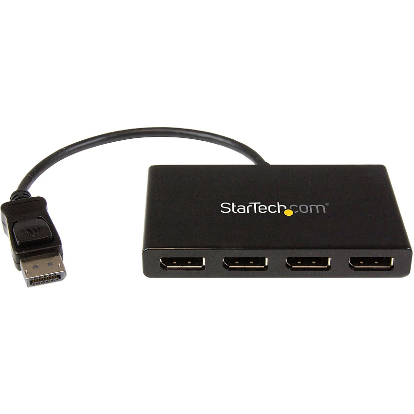 StarTech Displayport To Displayport Multi Monitor Splitter - 4-port Mst Hub - Dp 1.2 To 4x Dp Mst Hub (MSTDP124DP)