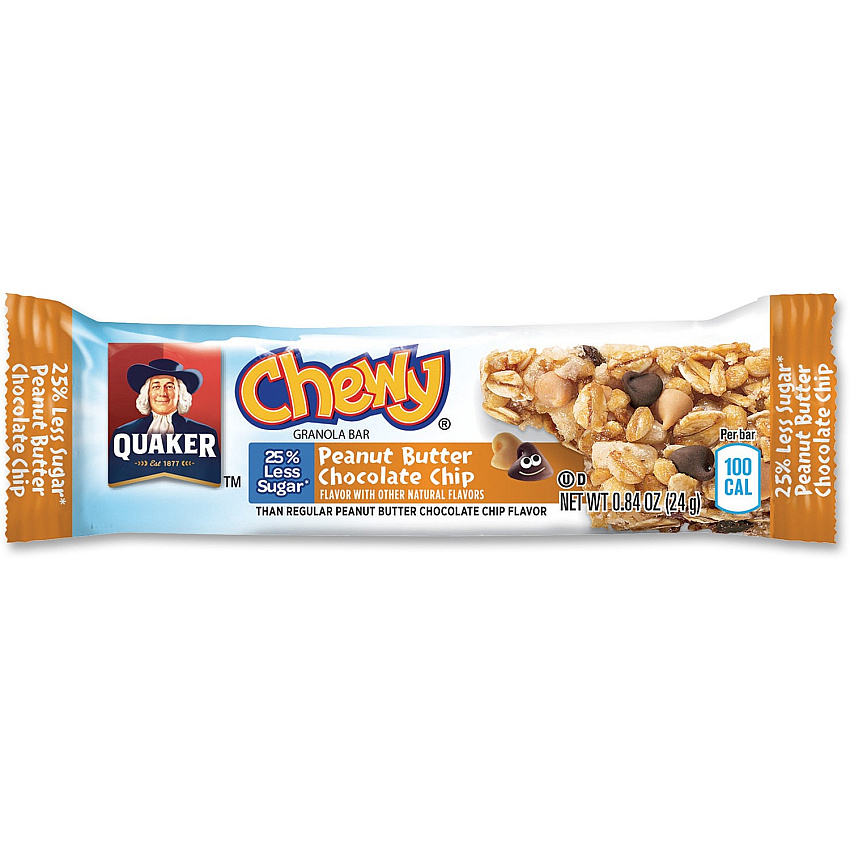 Quaker Peanut Butter Choco Chip Granola Bars (QKR31184)
