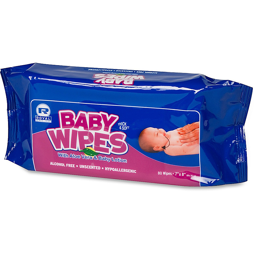 Royal Paper Products Baby Wipes Refill Pack (RPPRPBWUR80)