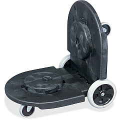 Rubbermaid Commercial Brute Tandem Dolly for 2620, 2632, 2643, 2655, 3526, 3536 Containers (RCP264600BK)