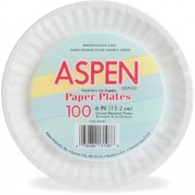 AJM Packaging Packaging Packaging Coated Paper Plates (CP6OAWH)