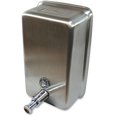 Genuine Joe Stainless Vertical Soap Dispenser (GJO85134)