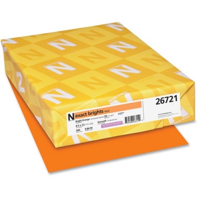 Exact Brights Smooth Colored Paper - Orange (26721)