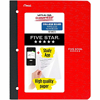 Five Star 11" 1-subject Wireless Notebook (MEA09294)