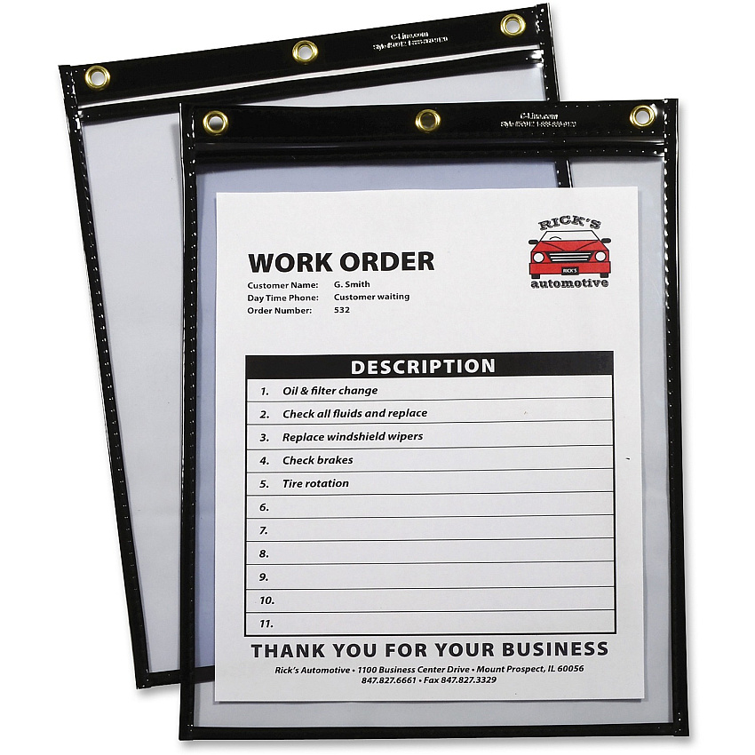 C-Line Super Heavyweight Plus Shop Ticket Holder, Stitched (CLI50912)