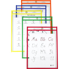 C-Line Reusable Dry Erase Pockets - Study Aid (40620)