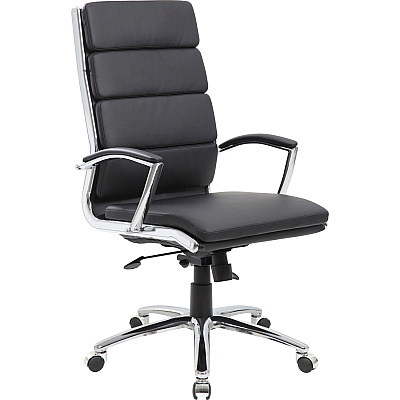 BOSS Contemporary Executive Highback In Caressoft Plus (B9471BK)