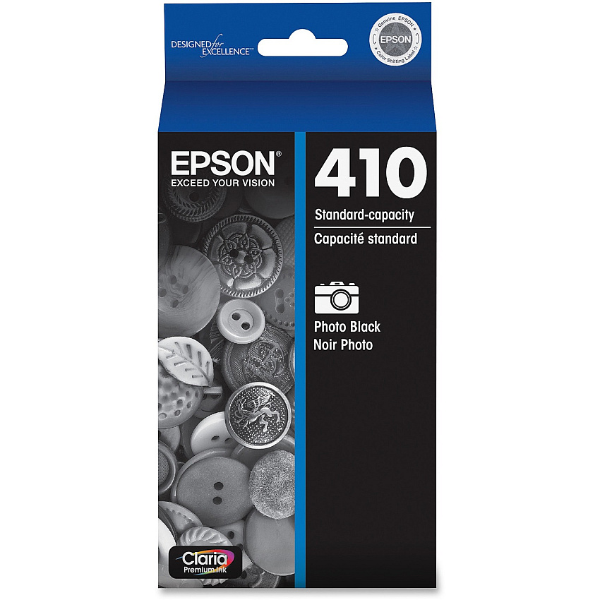 Epson DURABrite Ultra 410 Original Standard Yield Inkjet Ink Cartridge - Photo Black - 1 Each (EPST410120S)