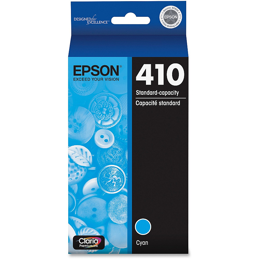 Epson Claria 410 Original Inkjet Ink Cartridge - Cyan - 1 Each (EPST410220S)