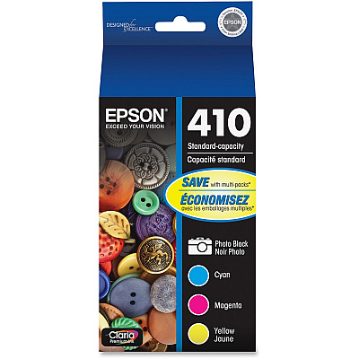Epson DURABrite Ultra 410 Original Standard Yield Inkjet Ink Cartridge - Photo Black, Cyan, Magenta, Yellow Pack (EPST410520S)