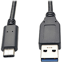 Eaton Tripp Lite Series USB-C to USB-A Cable (M/M), USB 3.2 Gen 1 (5 Gbps), Thunderbolt 3 Compatible, 3 ft. (0.91 m) (U428003)