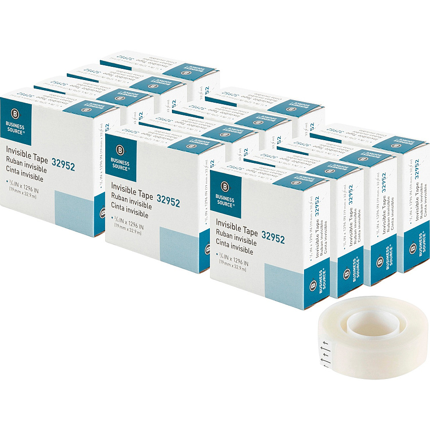 Business Source Invisible Tape Dispenser Refill Roll (BSN32952BX)