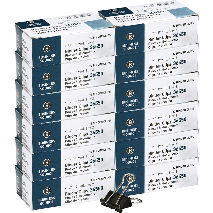 Business Source Fold-back Binder Clips (BSN36550BX)