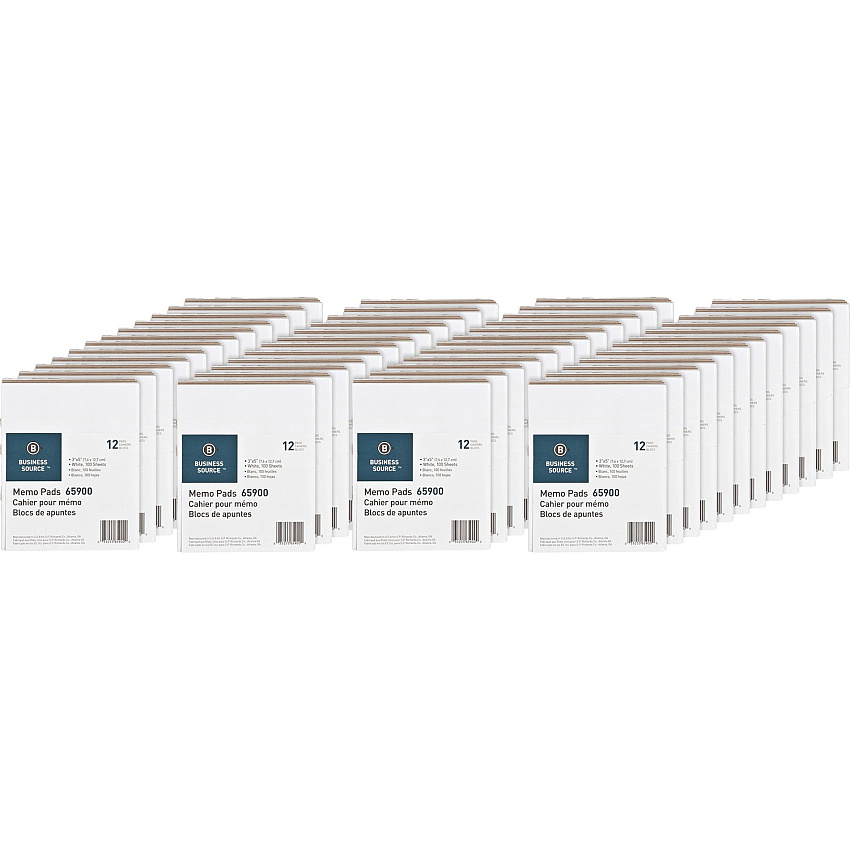 Business Source Plain Memo Pads (BSN65900CT)
