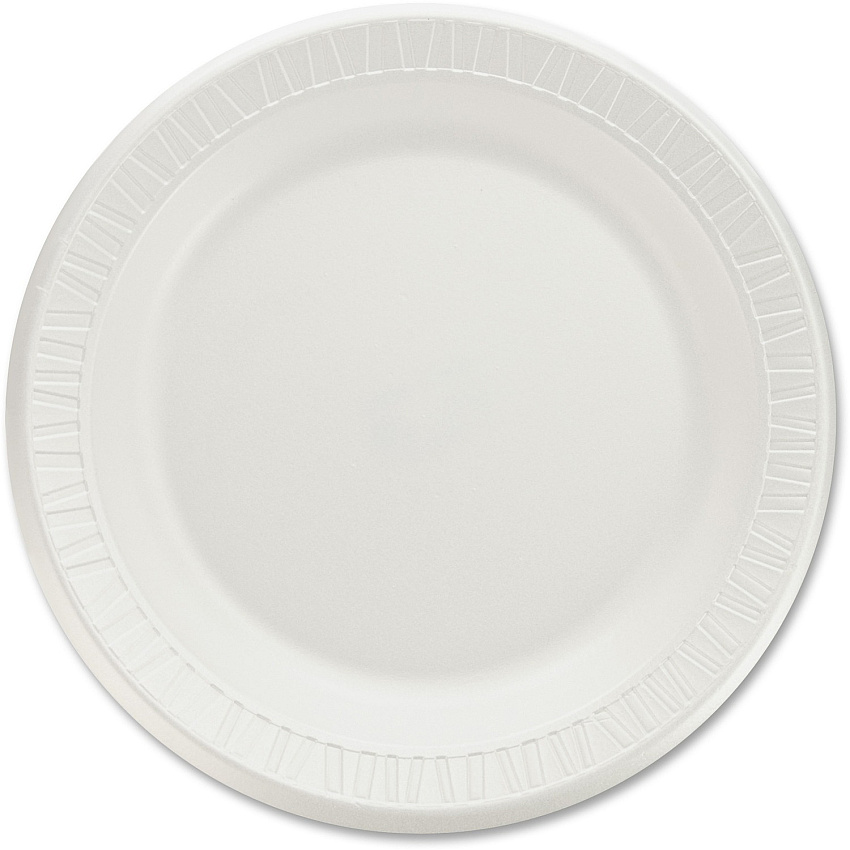 Dart Quiet Classic 9" Laminated Foam Plates (DCC9PWQR)