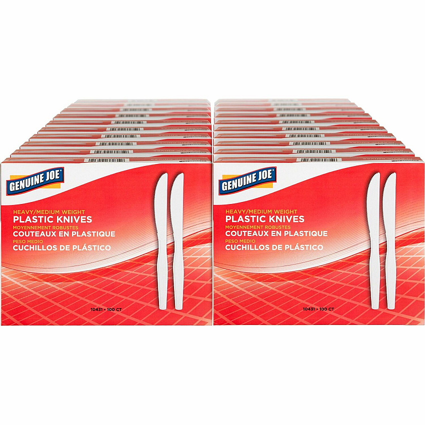 Genuine Joe Heavyweight Disposable Knives (GJO10431CT)