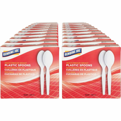 Genuine Joe Heavyweight Disposable Spoons (10432CT)