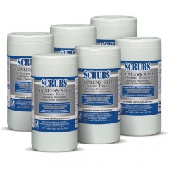 SCRUBS Stainless Steel Cleaner Wipes (91930CT)