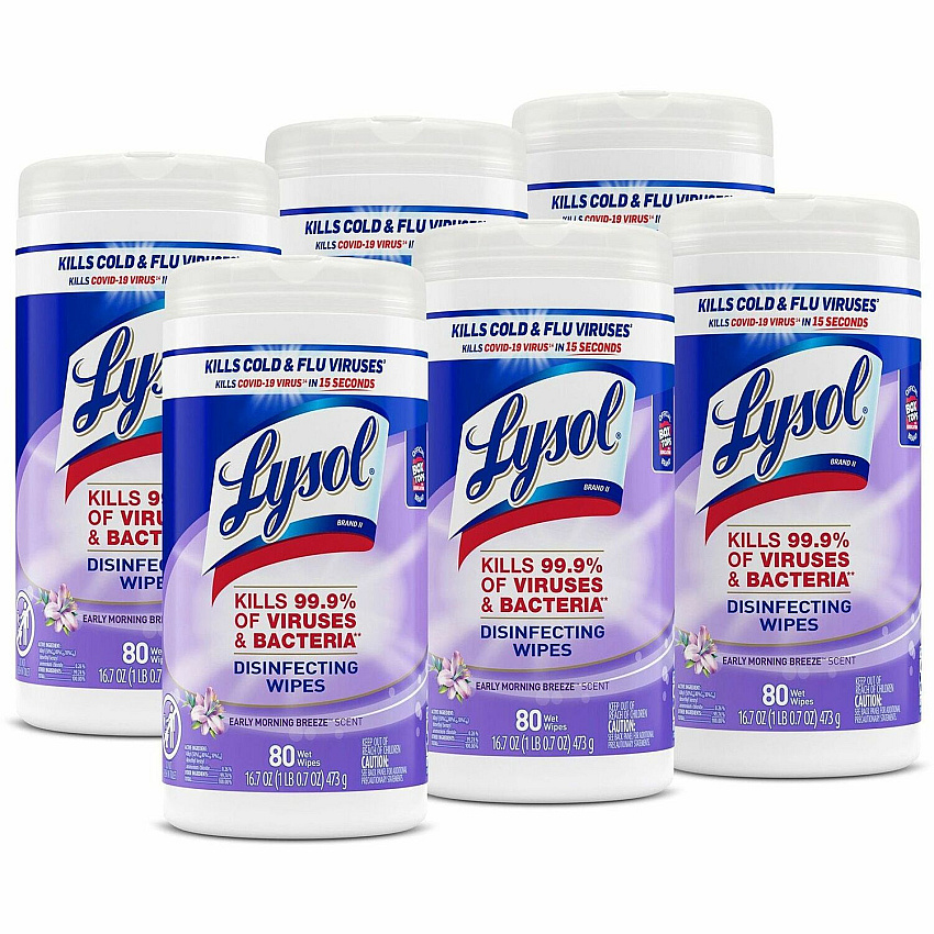 LYSOL Early Morning Breeze Disinfecting Wipes (RAC89347CT)