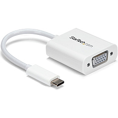 StarTech Usb-c To Vga Adapter - White (CDP2VGAW)