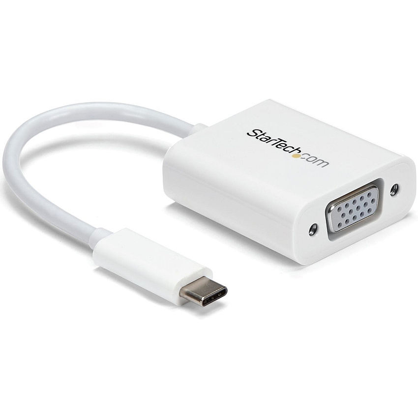 StarTech Usb-c To Vga Adapter - White (CDP2VGAW)
