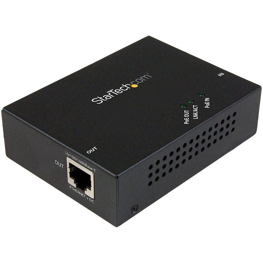 StarTech 1 Port Gigabit Poe+ Extender 802.3at/af (POEEXT1GAT)