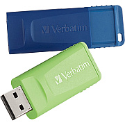 Verbatim 32GB Store 'n' Go USB Flash Drive - 2pk - Blue, Green (99124)