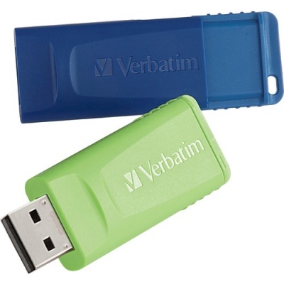 Verbatim 32GB Store 'n' Go USB Flash Drive - 2pk - Blue, Green (99124)