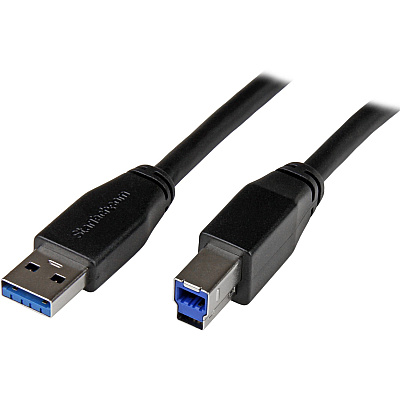 StarTech 15ft Active Usb 3.0 Usb-a To Usb-b Cable (USB3SAB5M)