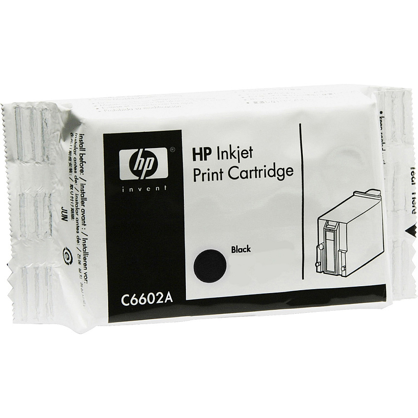 HP (HEWC6602A) Original High Yield Inkjet Ink Cartridge - Black - 1 Each
