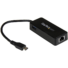 StarTech Usb-c To Gbe Adapter W/ Extra Usb Port (US1GC301AU)