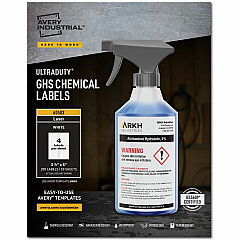 Avery UltraDuty GHS Chemical Labels 3½" x 5" , for Laser Printers (AVE60503)