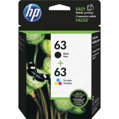 HP 63 2-pack Black/Tri-color Original Ink Cartridges (L0R46AN)