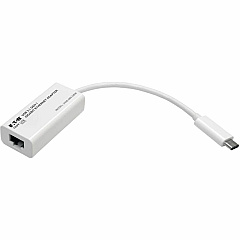 Eaton Tripp Lite Series USB-C to Gigabit Network Adapter, Thunderbolt 3 Compatibility - White (U43606NGBW)