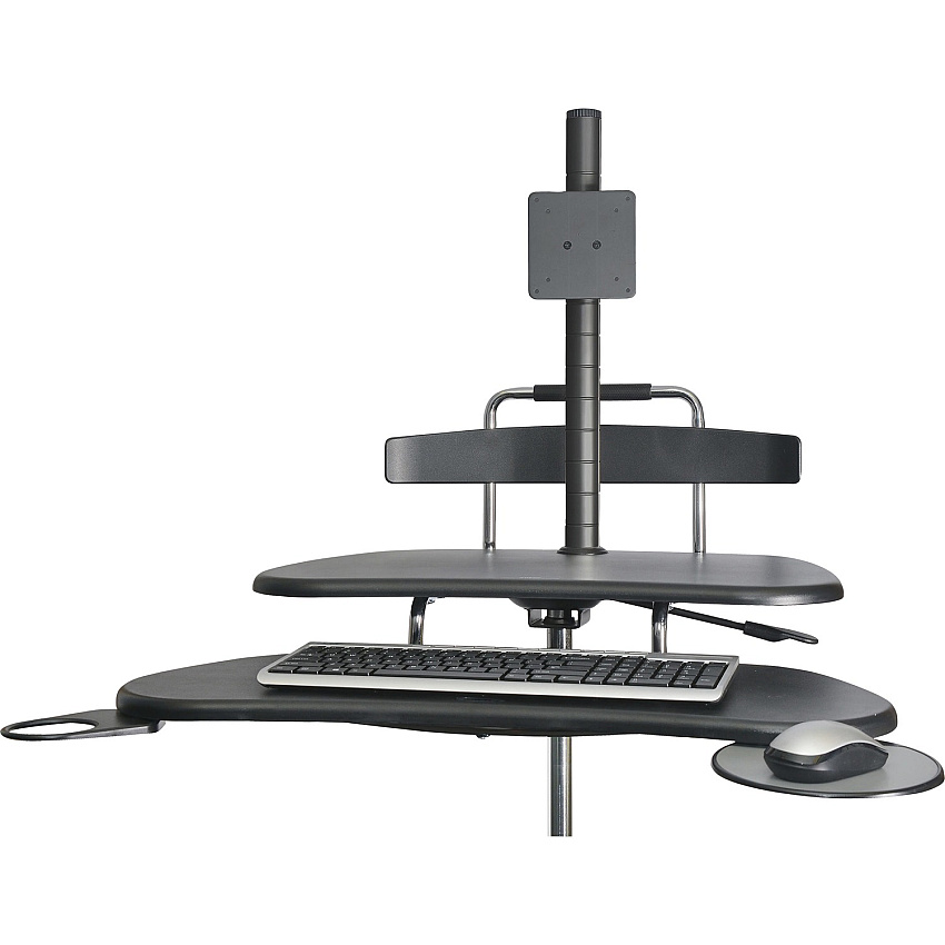 Kantek Mobile Height Adjustable Computer Workstation w/ LCD Mount (KTKSTS240)