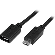 StarTech 0.5m 20in Micro-usb Extension Cable M/f (USBUBEXT50CM)