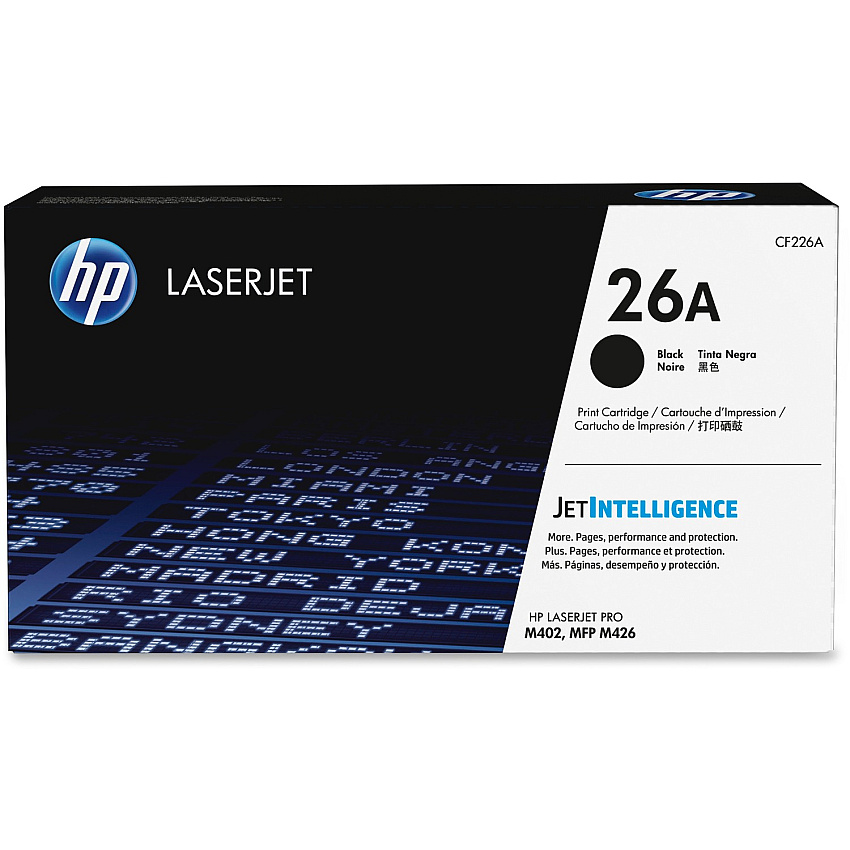 HP 26A Original Laser Toner Cartridge - Black Pack (HEWCF226A)
