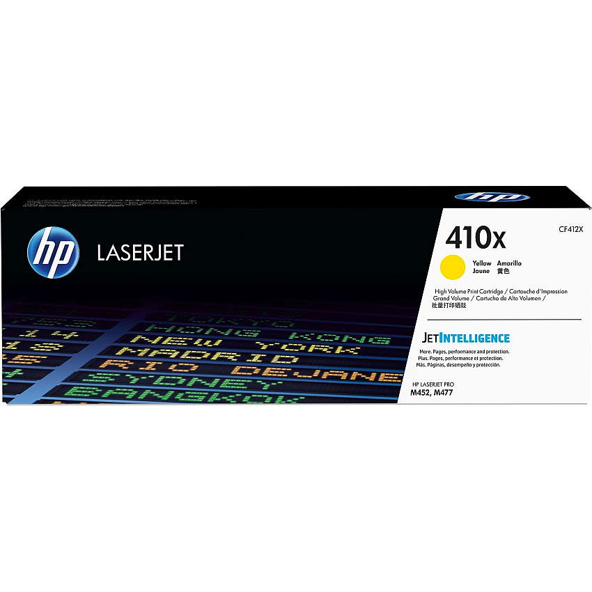 HP 410X (HEWCF412X) Original High Yield Laser Toner Cartridge - Single Pack - Yellow - 1 Each