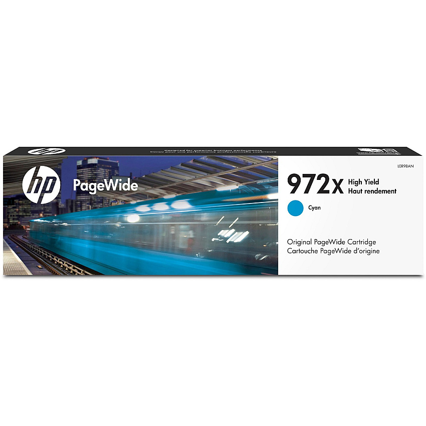 HP 972X (HEWL0R98AN) Original High Yield Page Wide Ink Cartridge - Single Pack - Cyan - 1 Each