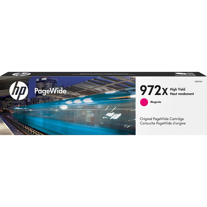 HP 972X (HEWL0S01AN) Original High Yield Page Wide Ink Cartridge - Single Pack - Magenta - 1 Each
