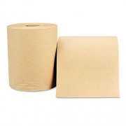 Windsoft Hardwound Roll, Towels, 1-Ply, 8" x 600 ft, Natural, 12 Rolls/Carton (1180)