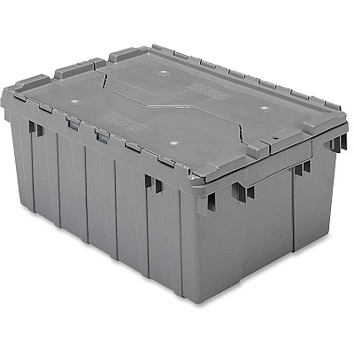 Akro-Mils Attached Lid Storage Container (AKM39085GREY)