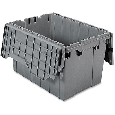 Akro-Mils Attached Lid Storage Container (AKM39120GREY)