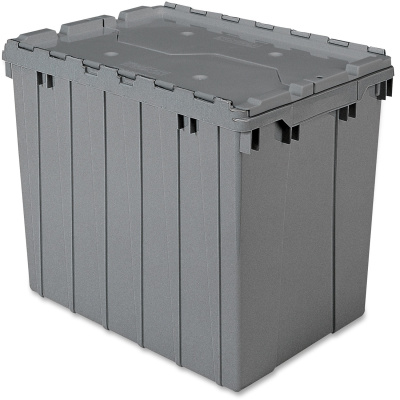 Akro-Mils Attached Lid Storage Container (39170GREY)