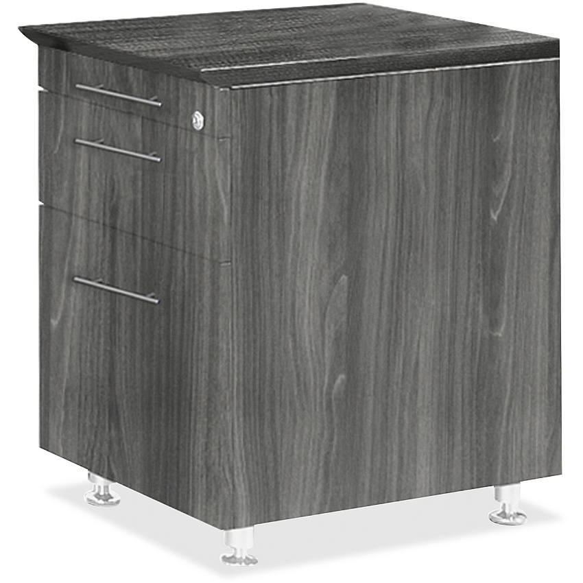 Mayline Medina Series Pencil/Box/File Return Pedestal (MLNMNBFPLGS)